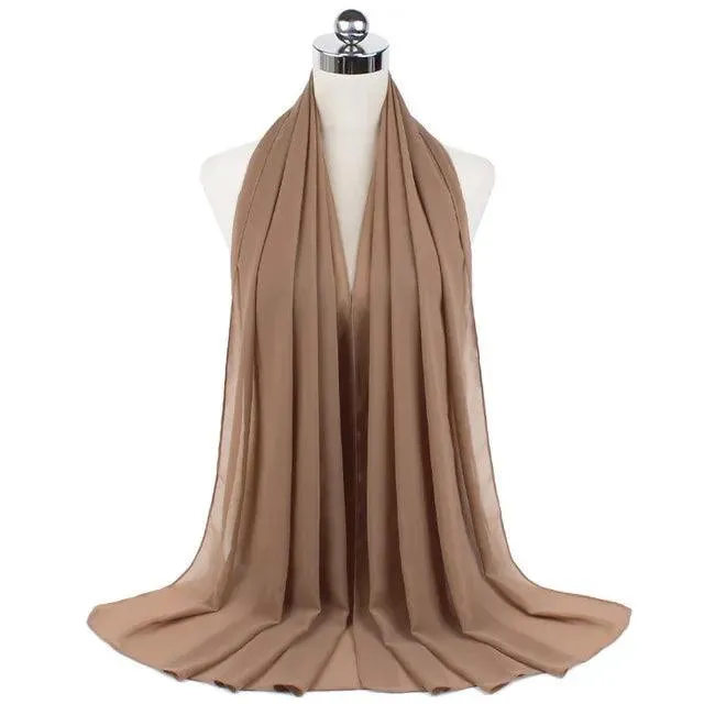 Stylish Premium Chiffon Hijab Scarf for Women