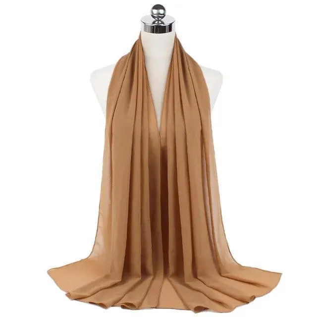Stylish Premium Chiffon Hijab Scarf for Women