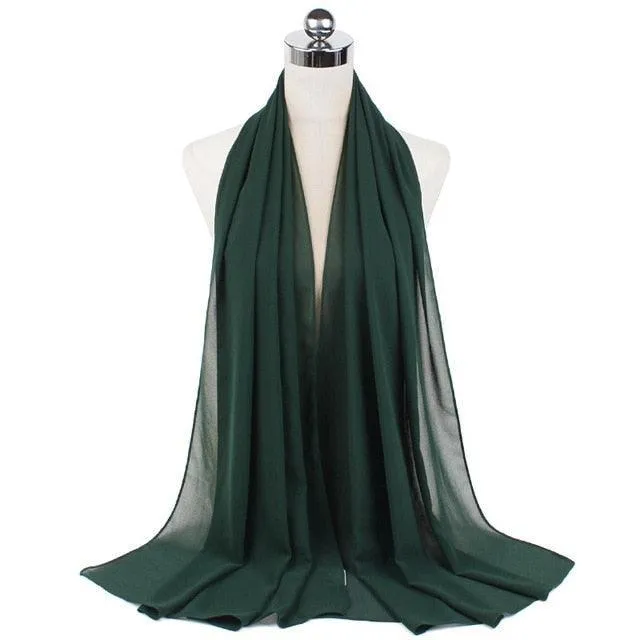 Stylish Premium Chiffon Hijab Scarf for Women