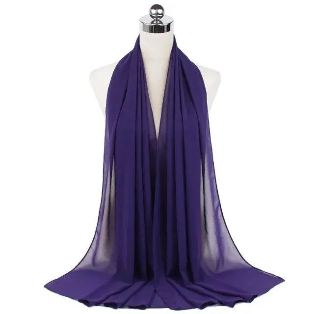 Stylish Premium Chiffon Hijab Scarf for Women