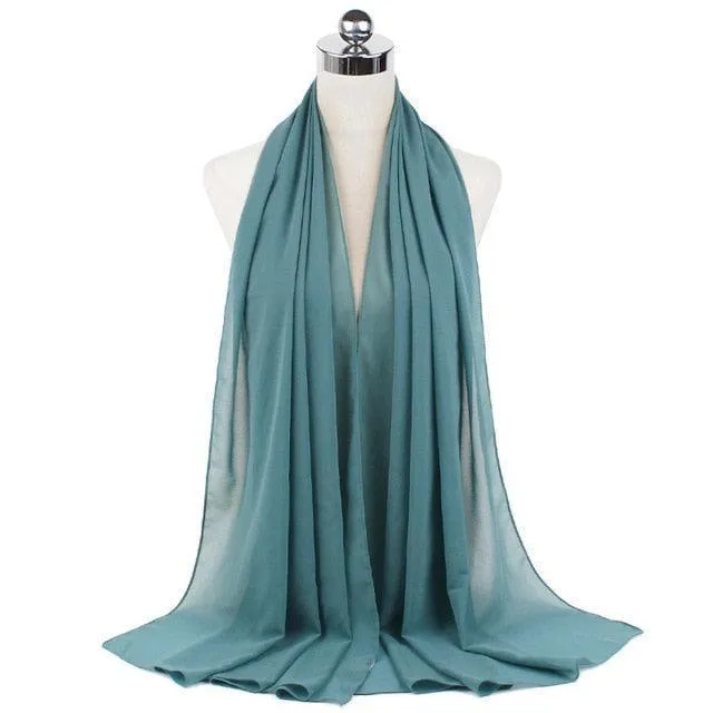Stylish Premium Chiffon Hijab Scarf for Women