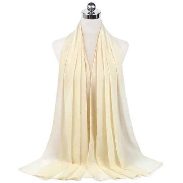 Stylish Premium Chiffon Hijab Scarf for Women