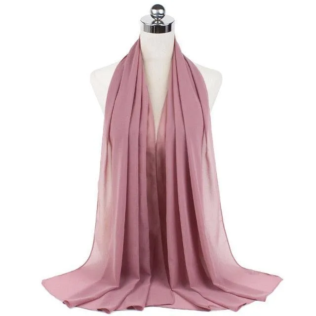 Stylish Premium Chiffon Hijab Scarf for Women