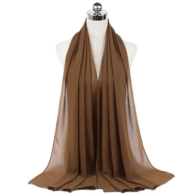 Stylish Premium Chiffon Hijab Scarf for Women