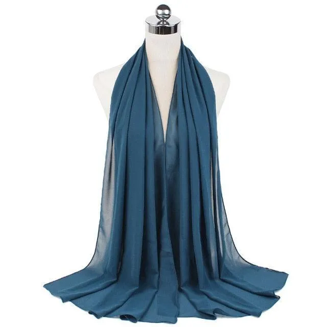 Stylish Premium Chiffon Hijab Scarf for Women