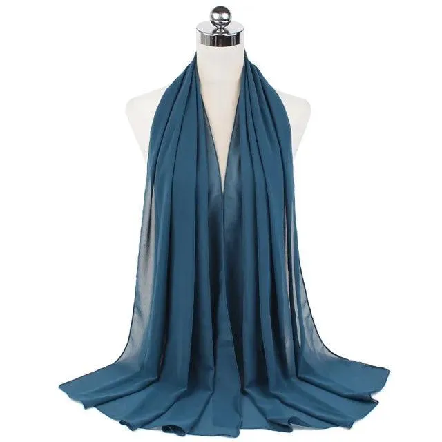 Stylish Premium Chiffon Hijab Scarf for Women
