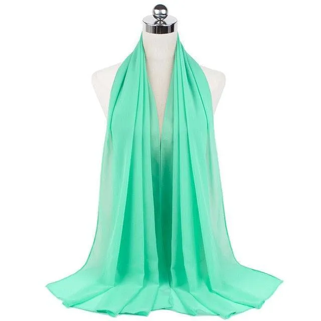 Stylish Premium Chiffon Hijab Scarf for Women