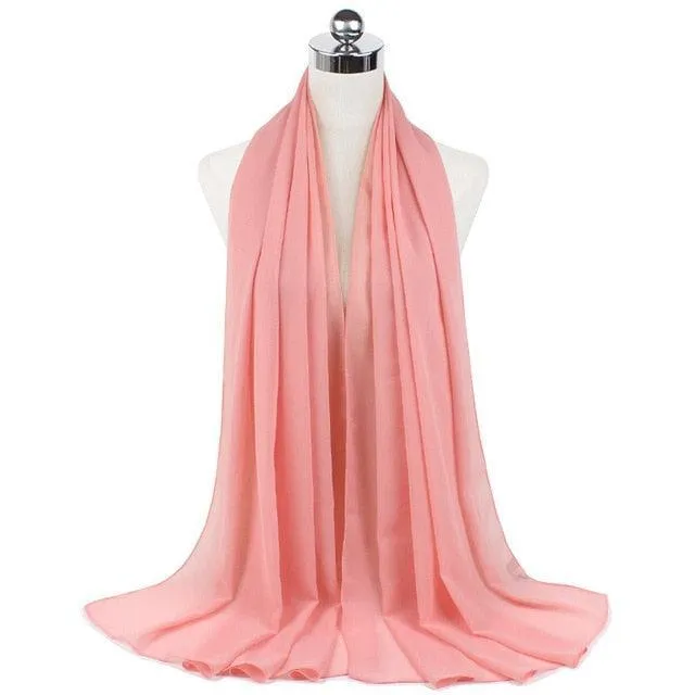 Stylish Premium Chiffon Hijab Scarf for Women