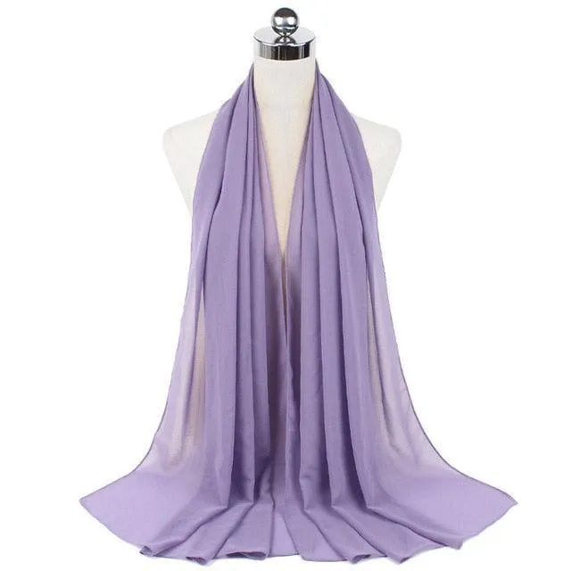 Stylish Premium Chiffon Hijab Scarf for Women