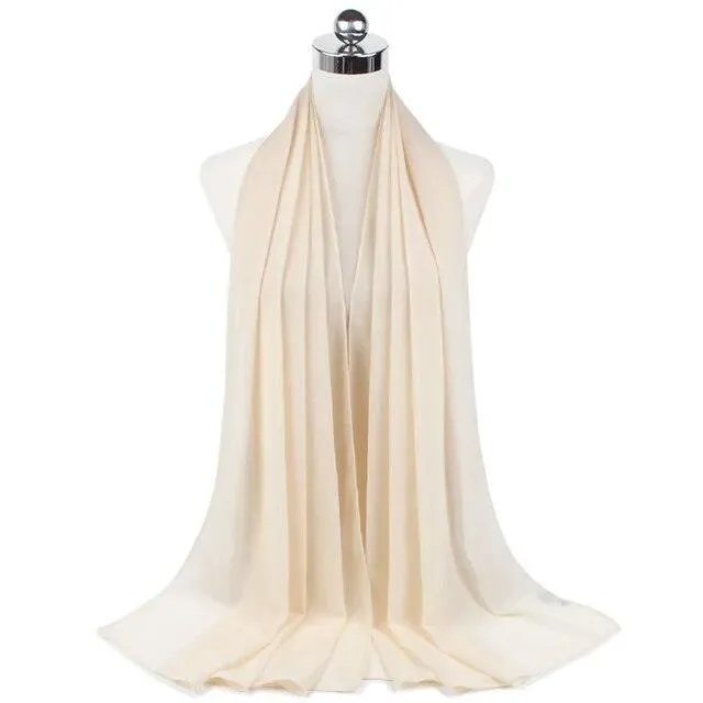 Stylish Premium Chiffon Hijab Scarf for Women