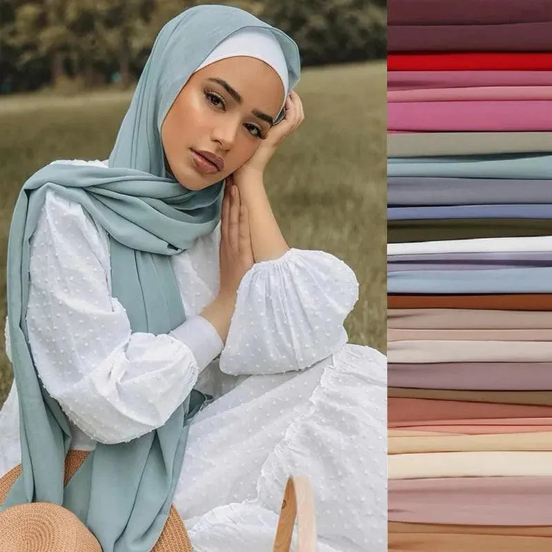 Stylish Premium Chiffon Hijab Scarf for Women