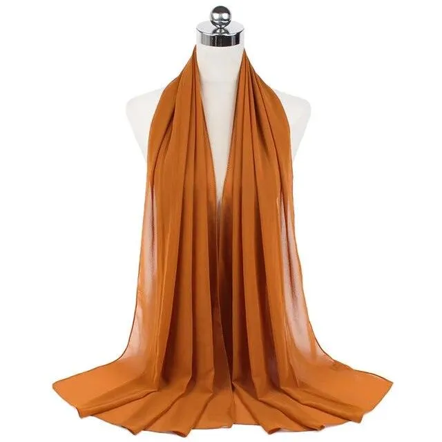 Stylish Premium Chiffon Hijab Scarf for Women