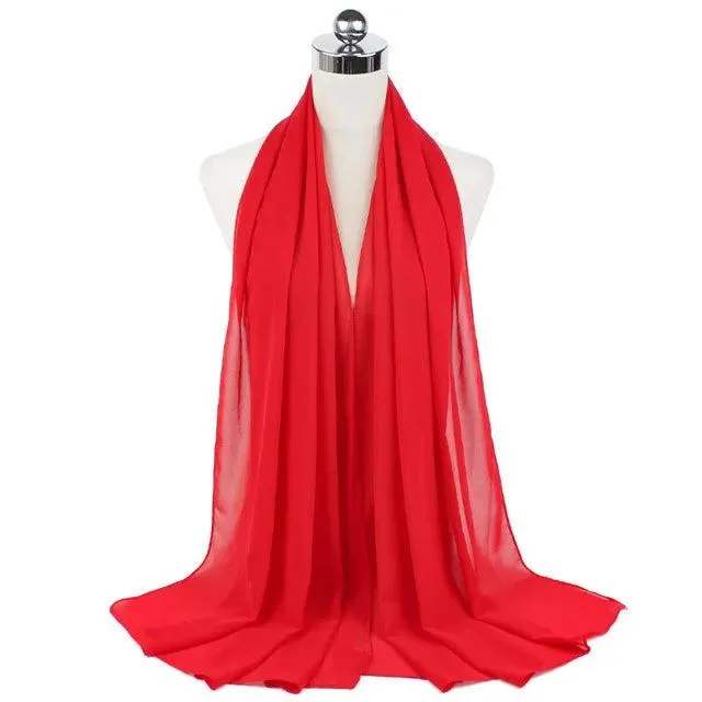 Stylish Premium Chiffon Hijab Scarf for Women