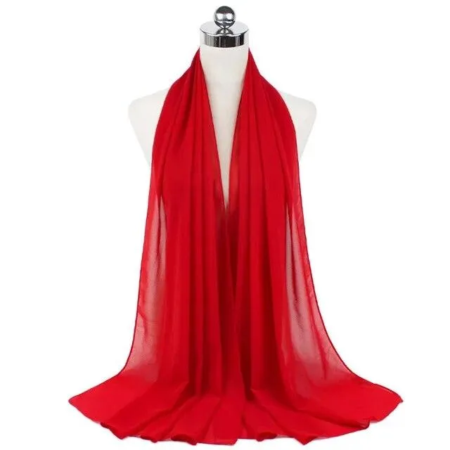 Stylish Premium Chiffon Hijab Scarf for Women