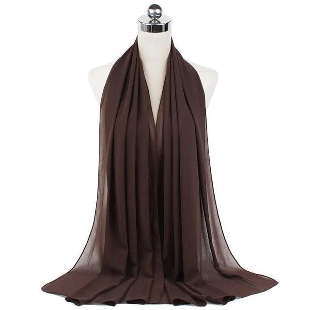 Stylish Premium Chiffon Hijab Scarf for Women
