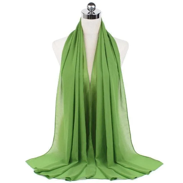 Stylish Premium Chiffon Hijab Scarf for Women