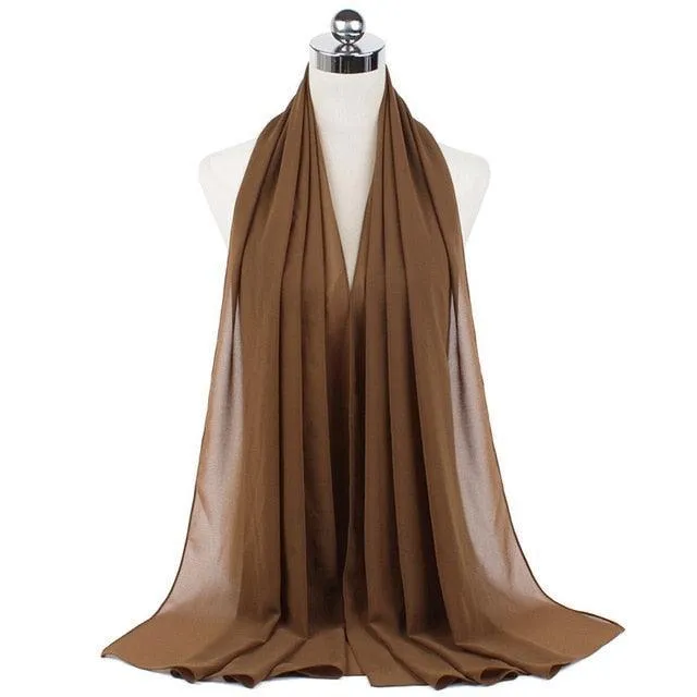 Stylish Premium Chiffon Hijab Scarf for Women