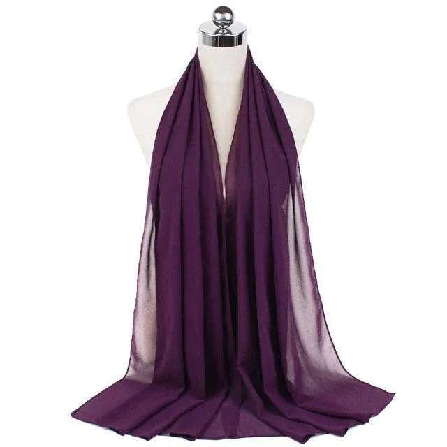 Stylish Premium Chiffon Hijab Scarf for Women