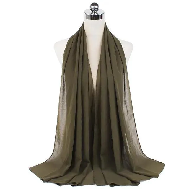 Stylish Premium Chiffon Hijab Scarf for Women