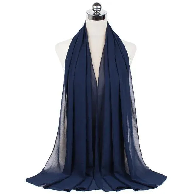 Stylish Premium Chiffon Hijab Scarf for Women