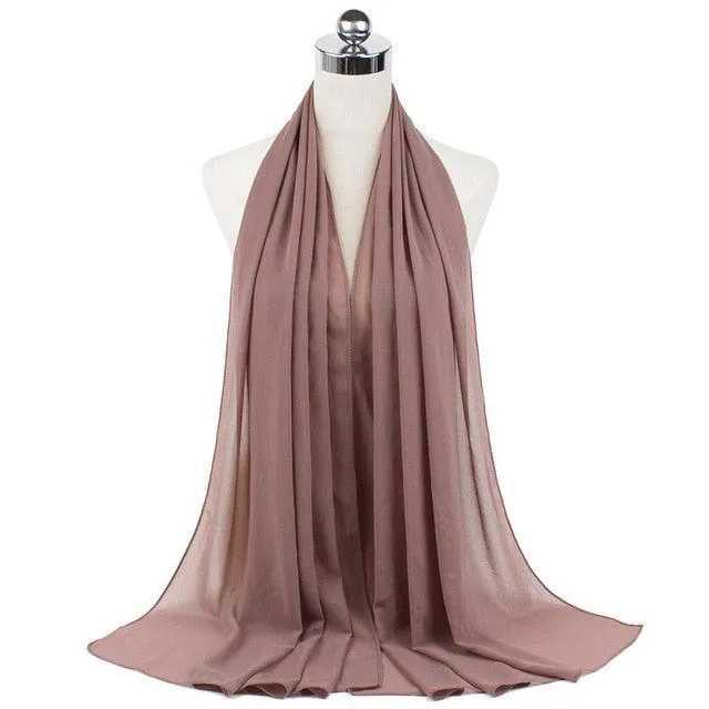 Stylish Premium Chiffon Hijab Scarf for Women