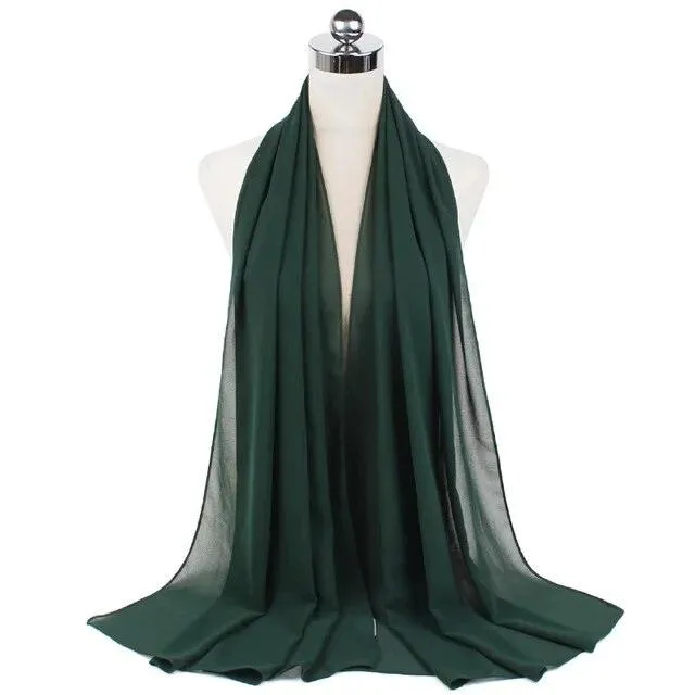 Stylish Premium Chiffon Hijab Scarf for Women