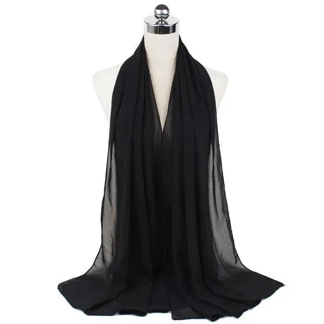 Stylish Premium Chiffon Hijab Scarf for Women