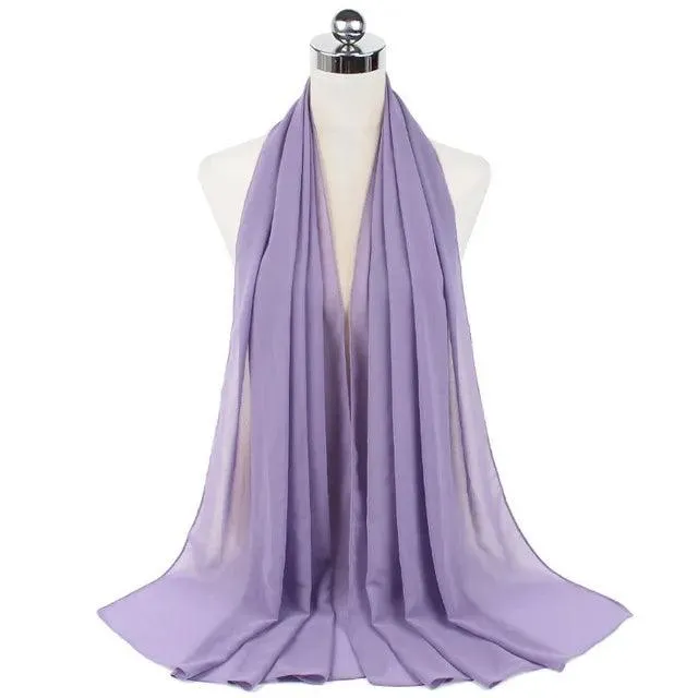 Stylish Premium Chiffon Hijab Scarf for Women
