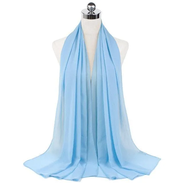 Stylish Premium Chiffon Hijab Scarf for Women