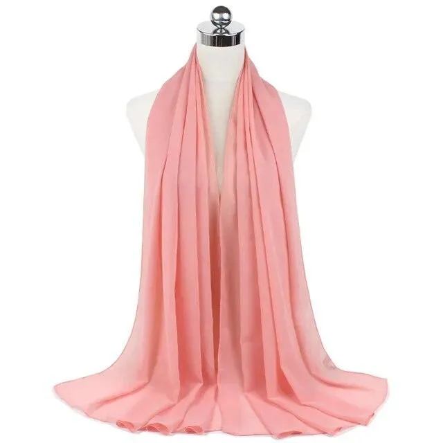 Stylish Premium Chiffon Hijab Scarf for Women