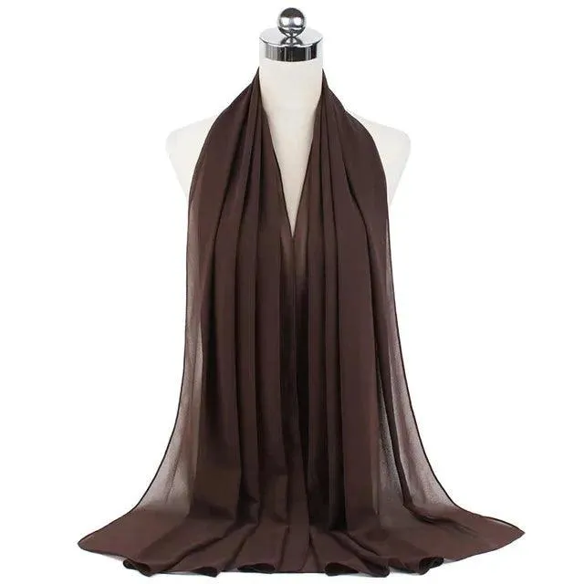 Stylish Premium Chiffon Hijab Scarf for Women
