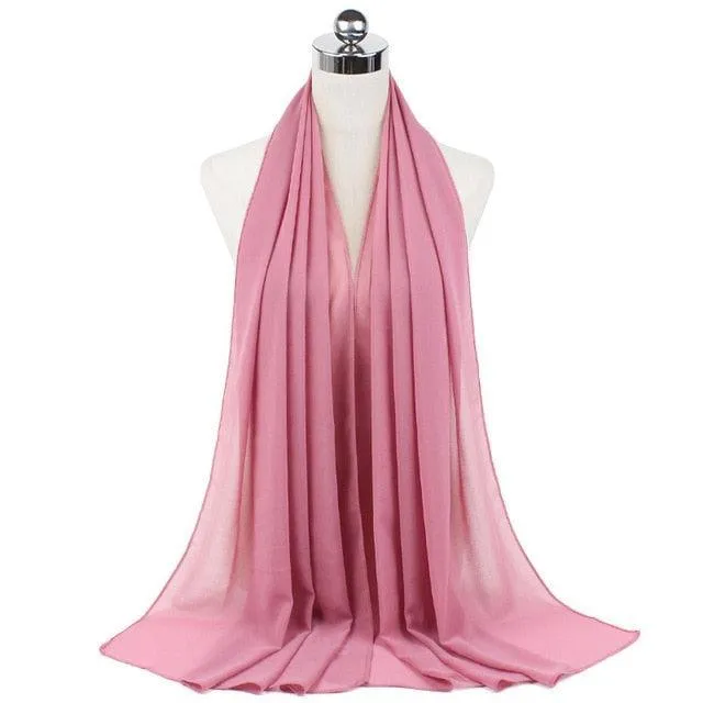 Stylish Premium Chiffon Hijab Scarf for Women