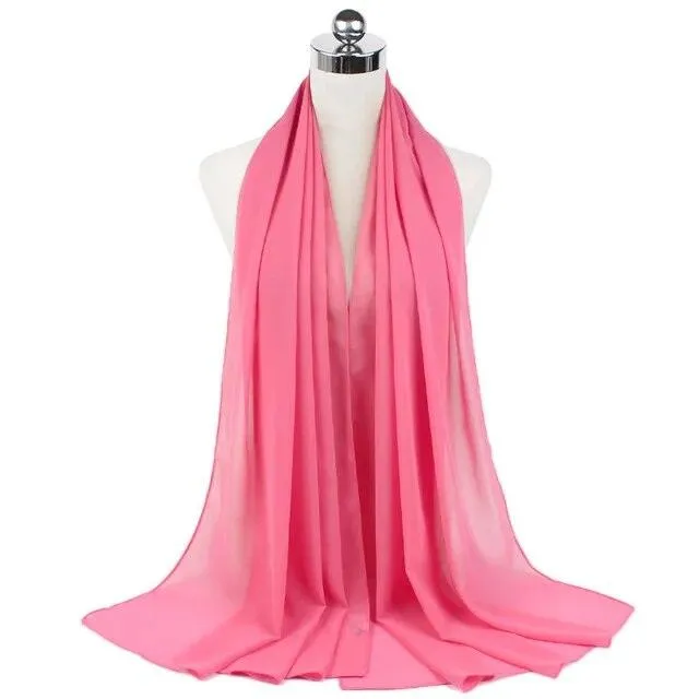 Stylish Premium Chiffon Hijab Scarf for Women