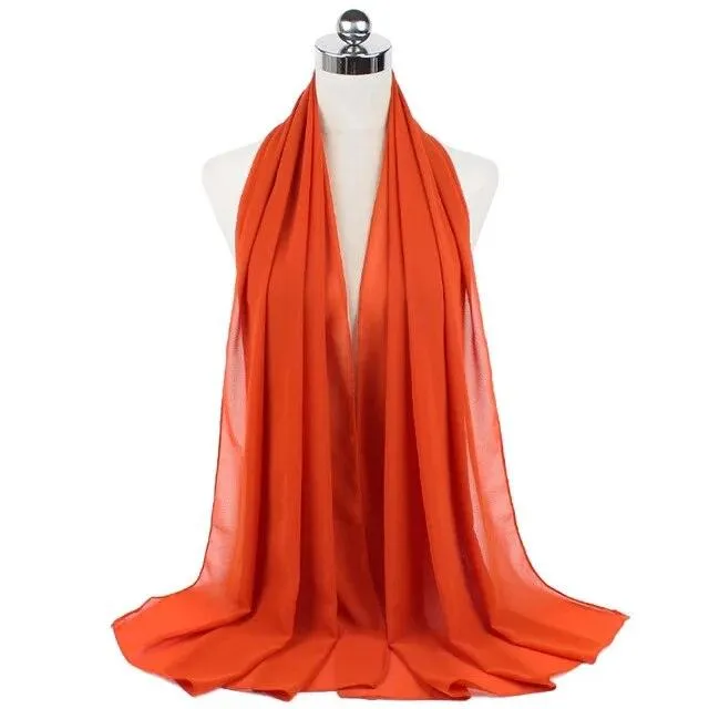 Stylish Premium Chiffon Hijab Scarf for Women