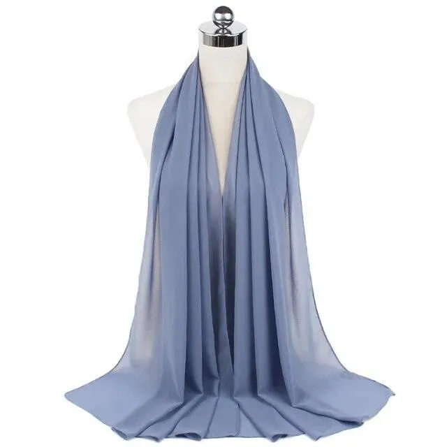 Stylish Premium Chiffon Hijab Scarf for Women