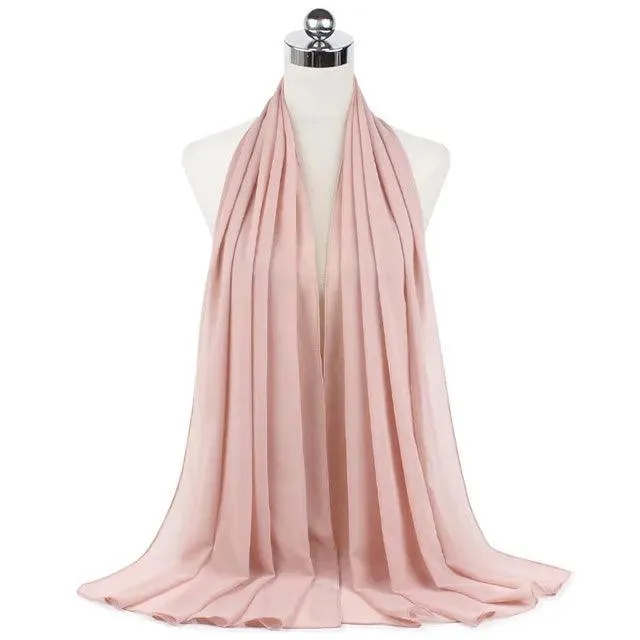 Stylish Premium Chiffon Hijab Scarf for Women