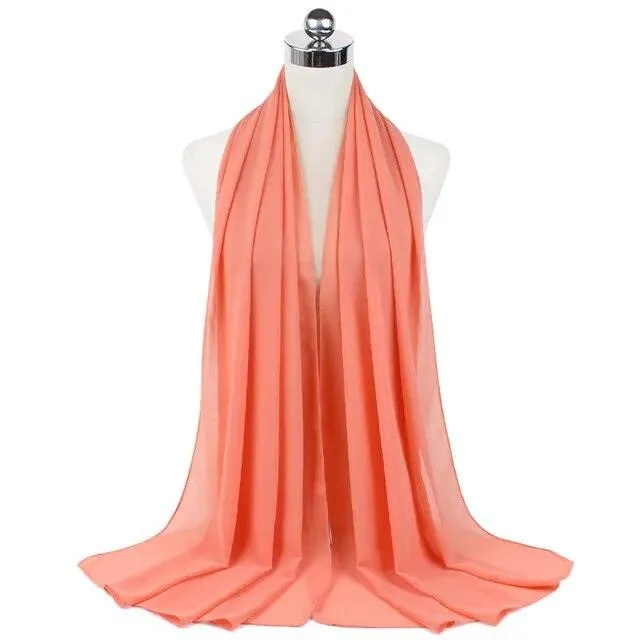 Stylish Premium Chiffon Hijab Scarf for Women