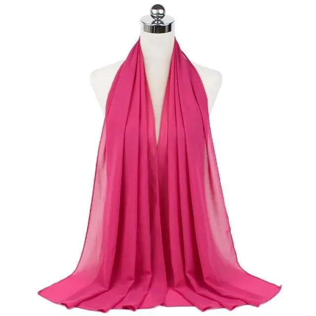 Stylish Premium Chiffon Hijab Scarf for Women