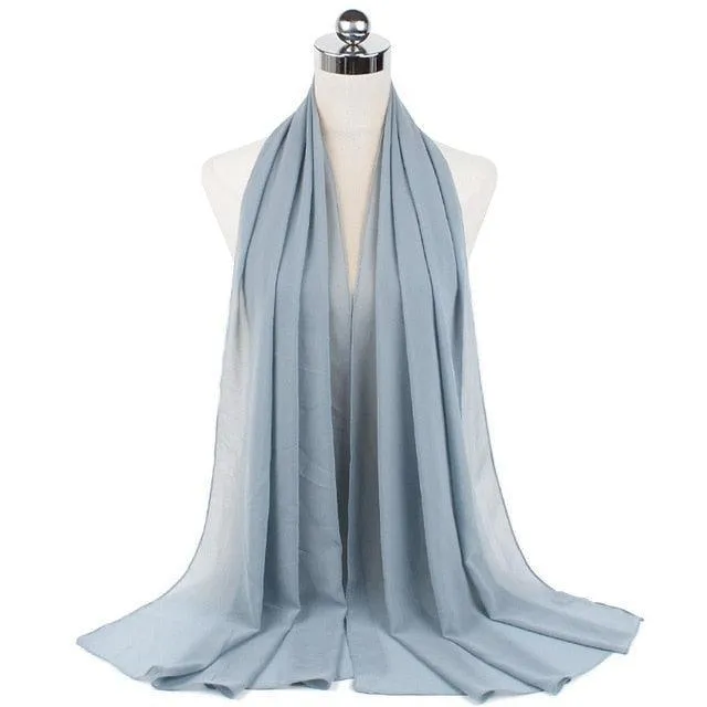 Stylish Premium Chiffon Hijab Scarf for Women