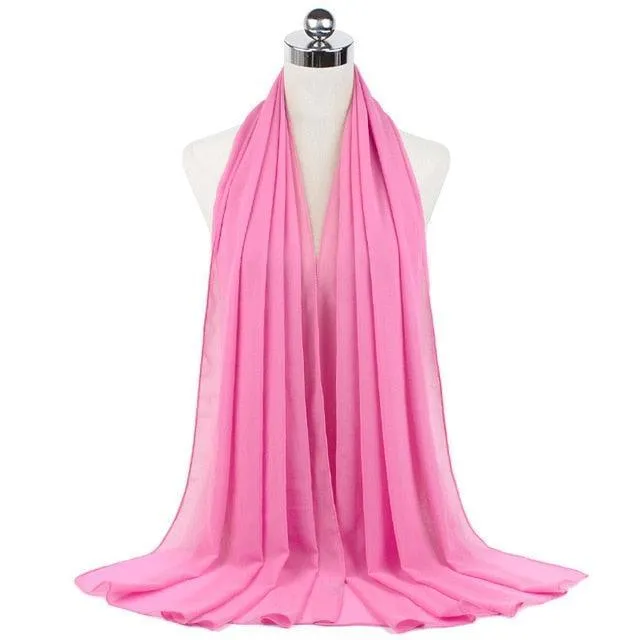 Stylish Premium Chiffon Hijab Scarf for Women