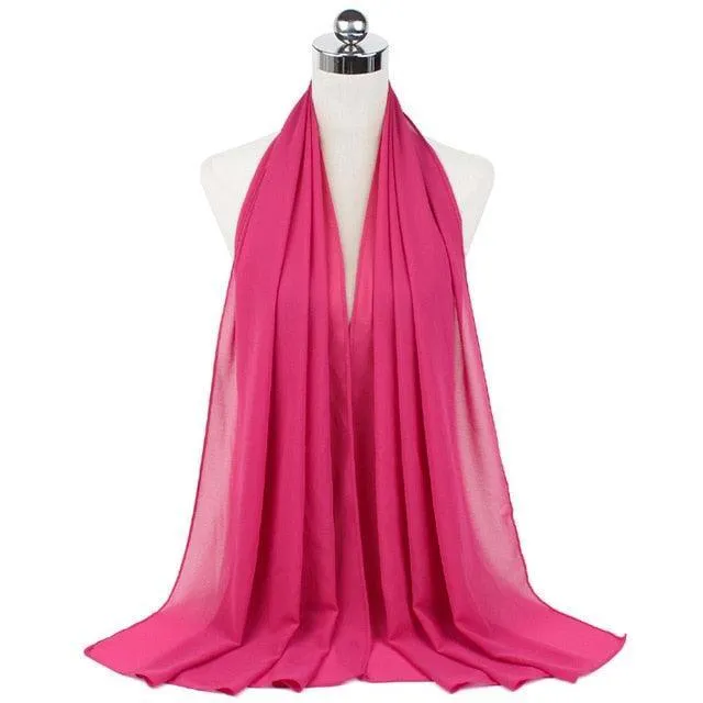 Stylish Premium Chiffon Hijab Scarf for Women