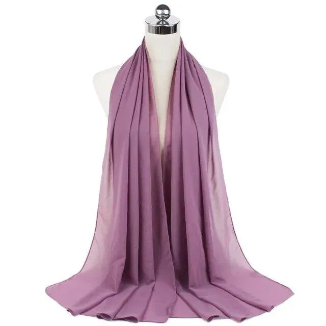 Stylish Premium Chiffon Hijab Scarf for Women