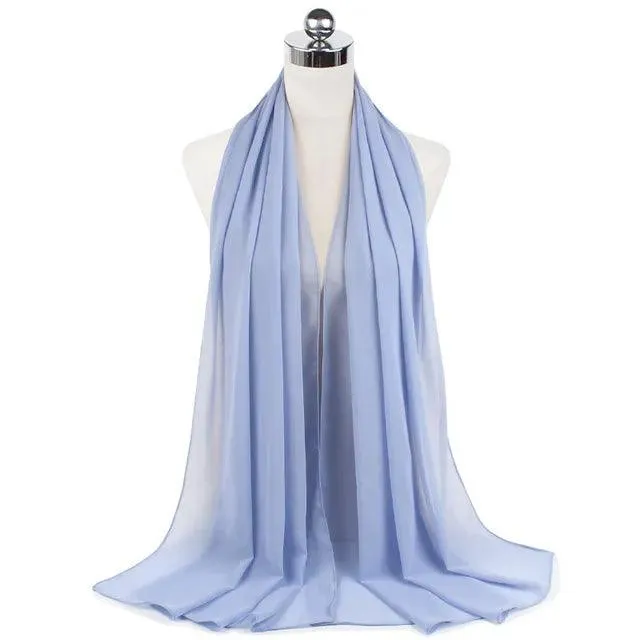 Stylish Premium Chiffon Hijab Scarf for Women