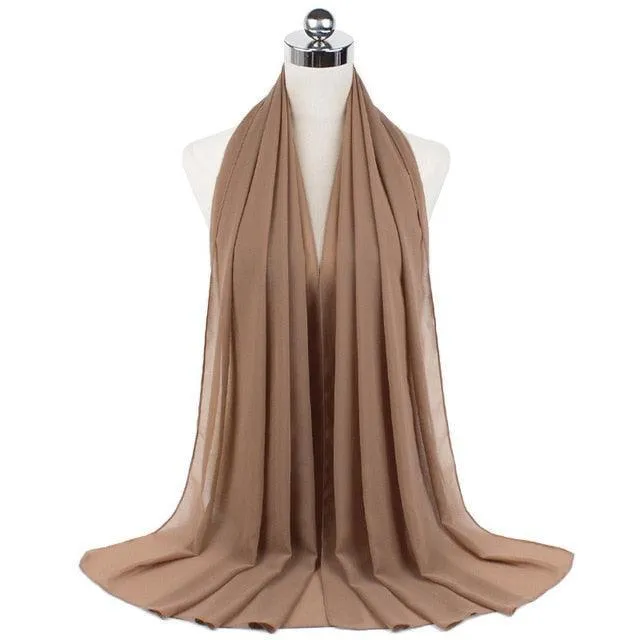Stylish Premium Chiffon Hijab Scarf for Women