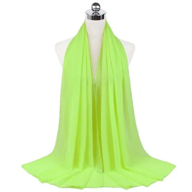 Stylish Premium Chiffon Hijab Scarf for Women