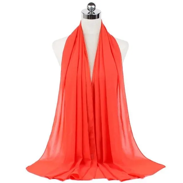 Stylish Premium Chiffon Hijab Scarf for Women