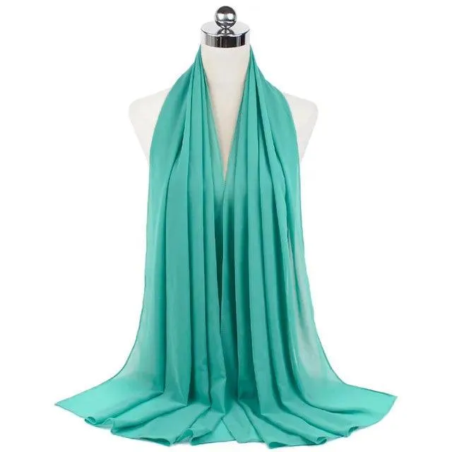 Stylish Premium Chiffon Hijab Scarf for Women
