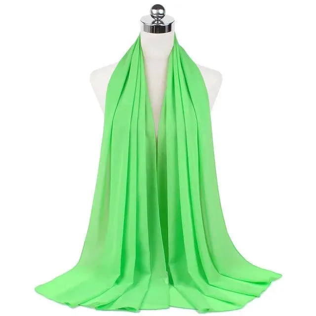 Stylish Premium Chiffon Hijab Scarf for Women