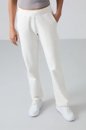 TMY Ecru High Waist Pocketed Comfort Fit Classic Leg Women's Sweatpants - 94584 - Olhão