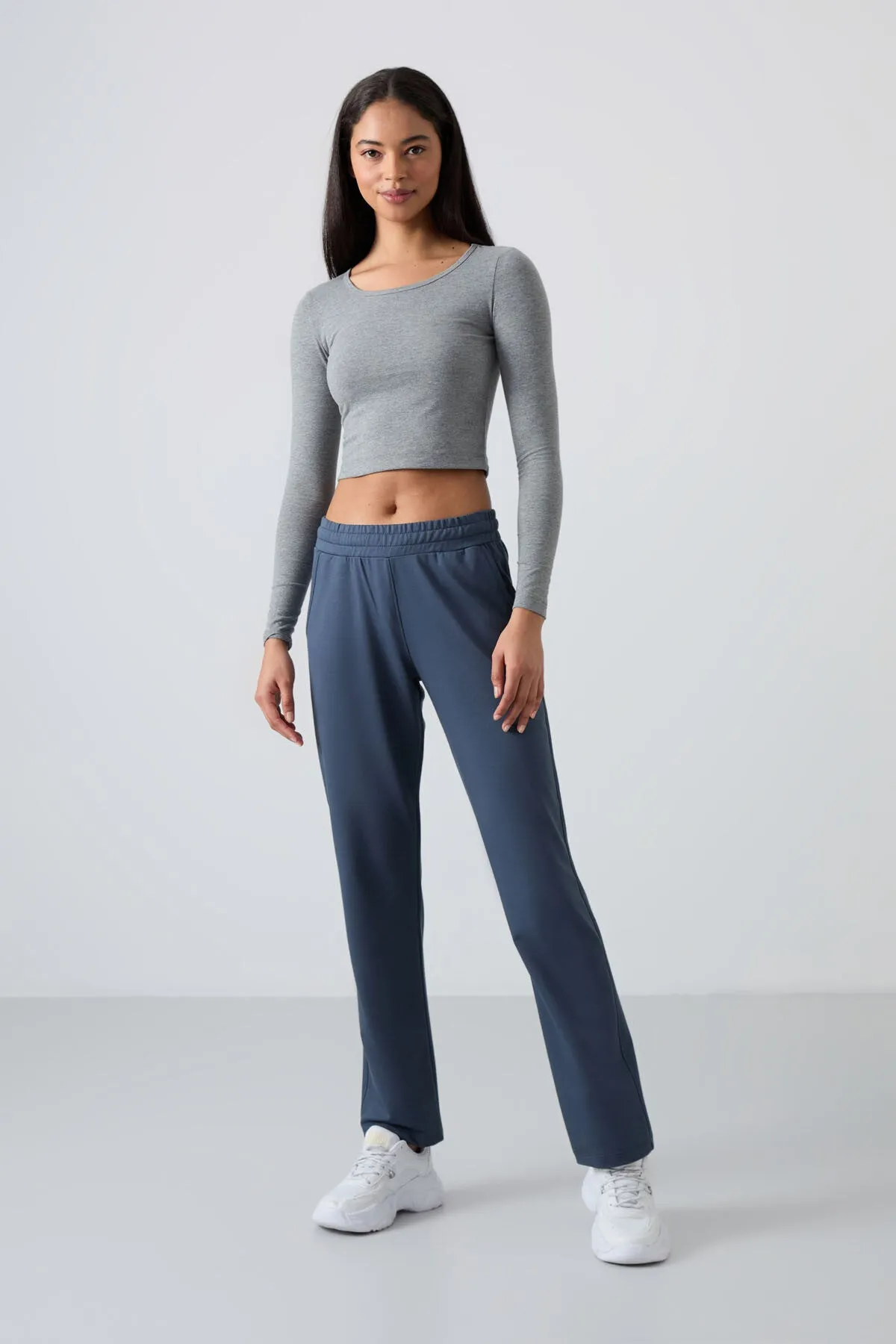 TMY Petrol High Waist Pocket Comfort Fit Classic Leg Women's Sweatpants - 94584 - Cuyahoga Falls